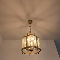 Lampadario ingresso vintage ottone