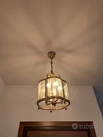 Lampadario ingresso vintage ottone