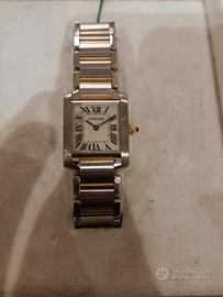 Cartier Tank francese piccolo acciaio oro