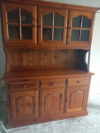 Cristalliera in pino massello