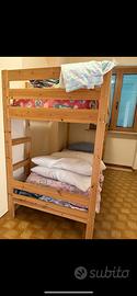 Letto a castello in legno