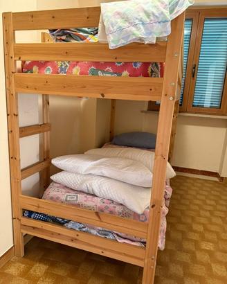 Letto a castello in legno