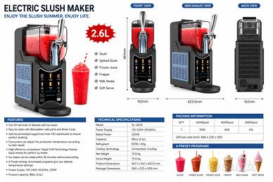 MACCHINA PER GRANITE / SLUSH – BEVANDE ESTIVE