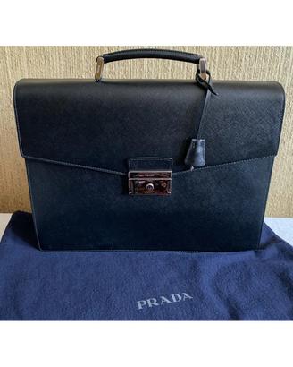 Borsa Prada Uomo 100% originale  in pelle nera