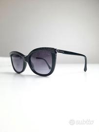 Occhiali da sole Cavalli cat-eye neri con strass