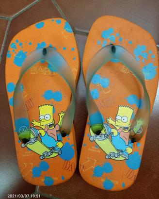 Infradito ciabatte mare bimbo/a Burt dei Simpson