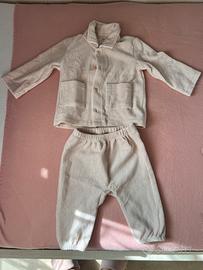 Completo in velluto neonato H&M