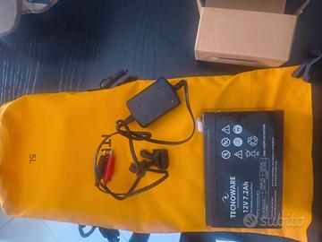 Sacca stagna batteria e caricabatterie ecoscandagl