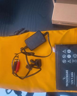 Sacca stagna batteria e caricabatterie ecoscandagl