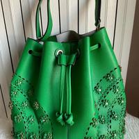 Borsa secchiello verde MARINA GALANTI