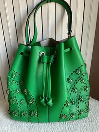 Borsa secchiello verde MARINA GALANTI