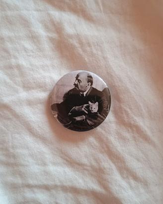 Spilla pin Lenin con Gatto comunista 32mm 