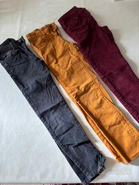 3 pantaloni skinny bimba tg.7 anni