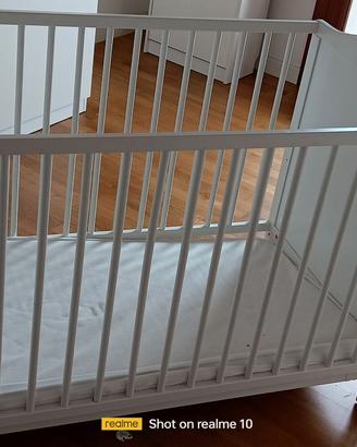 lettino per bimbo con materasso