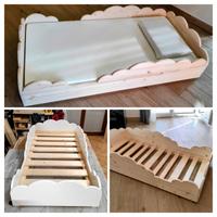 Lettino Montessori bambini vari modelli in legno 