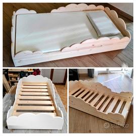 Lettino Montessori bambini vari modelli in legno 