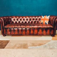 Divano Chester Chesterfield vera pelle Bordeaux uk