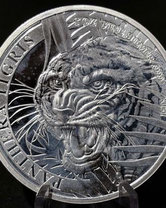 1 oncia 1OZ argento Laos 2021 - PANTHERA TIGRIS