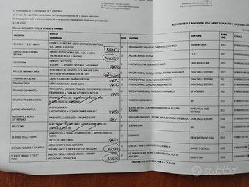 libri di testo scolastici 1* liceo scienze umane 