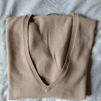 Maglione Malo in cashmere taglia 38 con collo a V.