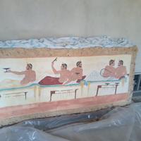 Quadro dipinto a mano su pietra di Tufo