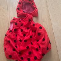 Vestito di carnevale coccinella 0-12 mesi