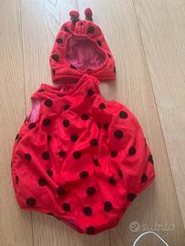 Vestito di carnevale coccinella 0-12 mesi