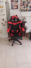 sedia gaming nero/ rosso - 
