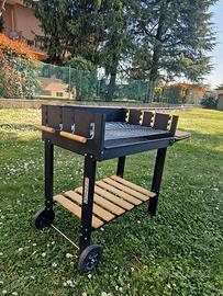 Ompagrill Eco 70-47 barbecue a carbone con carrell