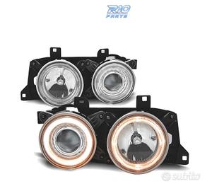 FARI BMW E34 E32 86-94 ANGEL EYES FONDO CROMATO
