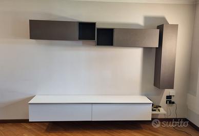 Mobile Soggiorno TV Sospeso 240 cm. con pensili