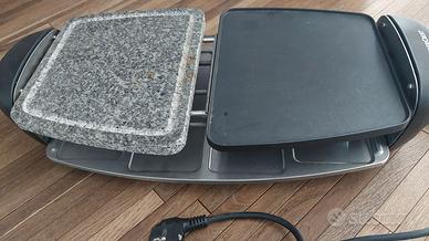 Grill elettrica con pietra naturale