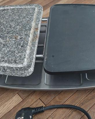 Grill elettrica con pietra naturale