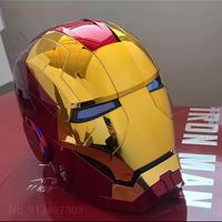 Iron man Casco oro controllo vocale Led