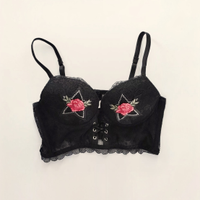 Corpetto Intimissimi in pizzo nero con dettagli fl