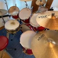 batteria acustica pearl hall maple shell