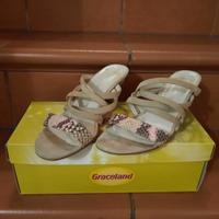 Sandali sabot nr. 37 in vera pelle