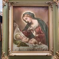 Quadro Vergine Maria e Gesu - antiquariato