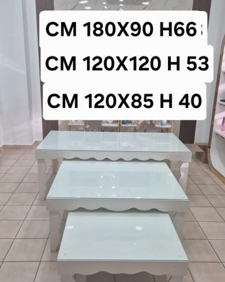 set tavoli espositivi