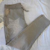 jeans elasticizzato donna effetto scolorito