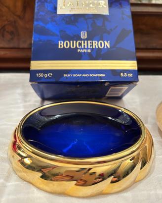 Portasapone SET vintage-BOUCHERON JAIPUR-BLU/ORO