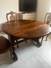 Tavolo rustico allungabile + 4 sedie