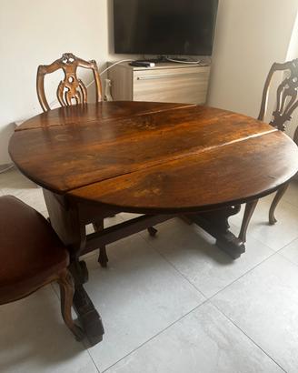 Tavolo rustico allungabile + 4 sedie