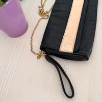 Borsa Floreiza nera e rosa glitter