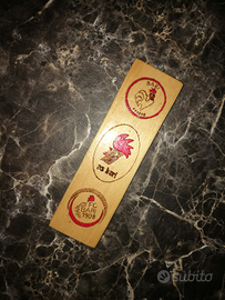 Tavoletta pirografata "stemmi bari calcio"