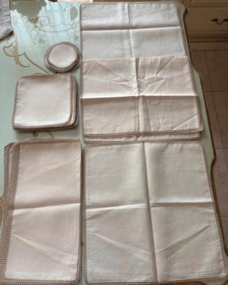 Set 38 tovaglioli in stoffa 100% lino