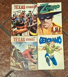Lotto 4 fumetti western vintage – Texas Stories