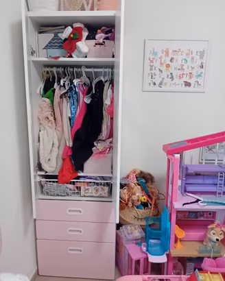 Armadio per cameretta bambina