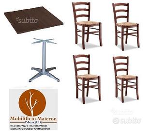 Set cod 153 sedie tavoli ristorante pub pizzeria