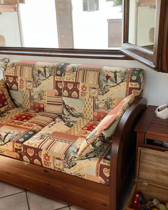 divanetti in legno rustici